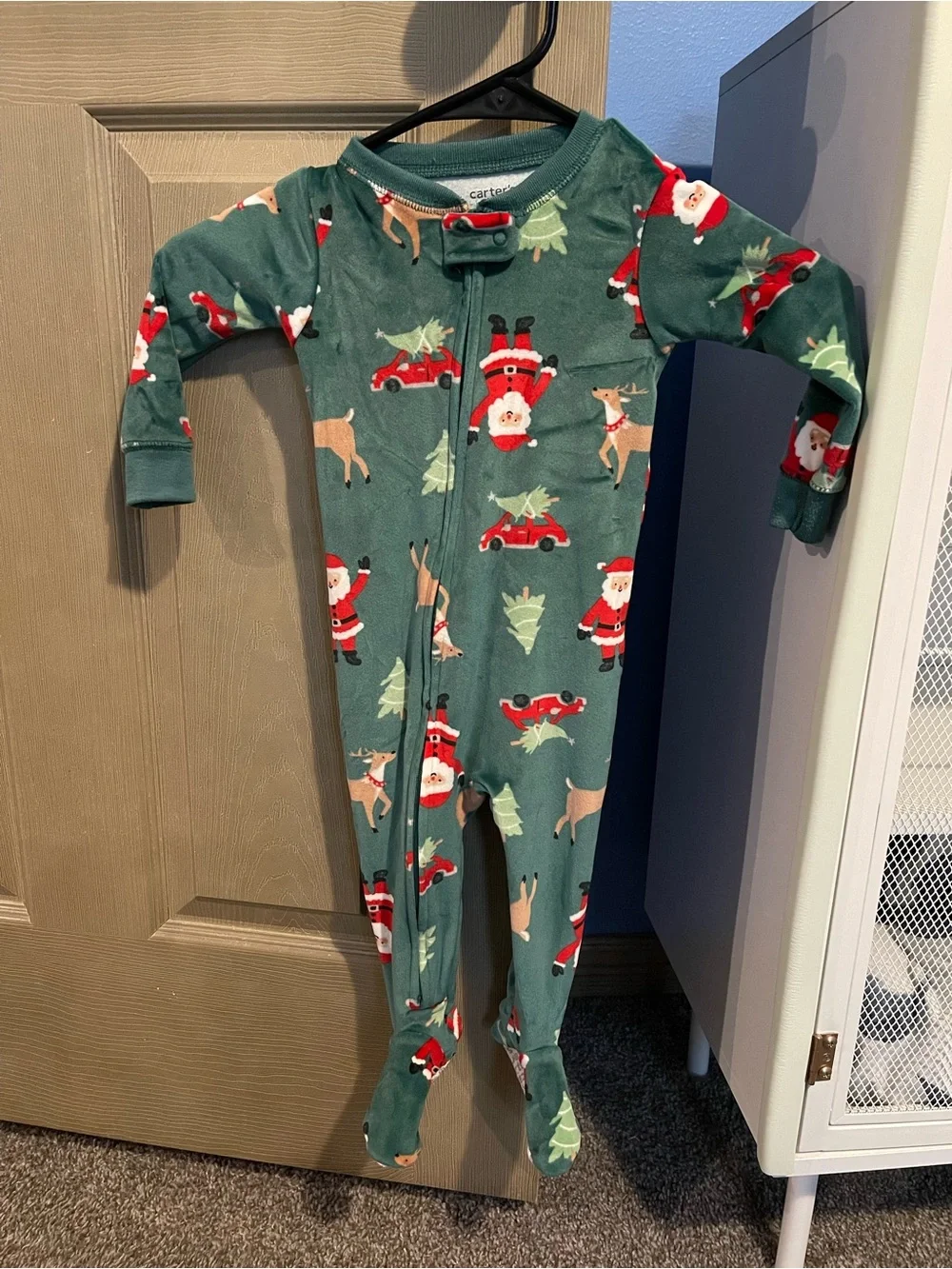 12 Month Footie Pajamas, pack of 3